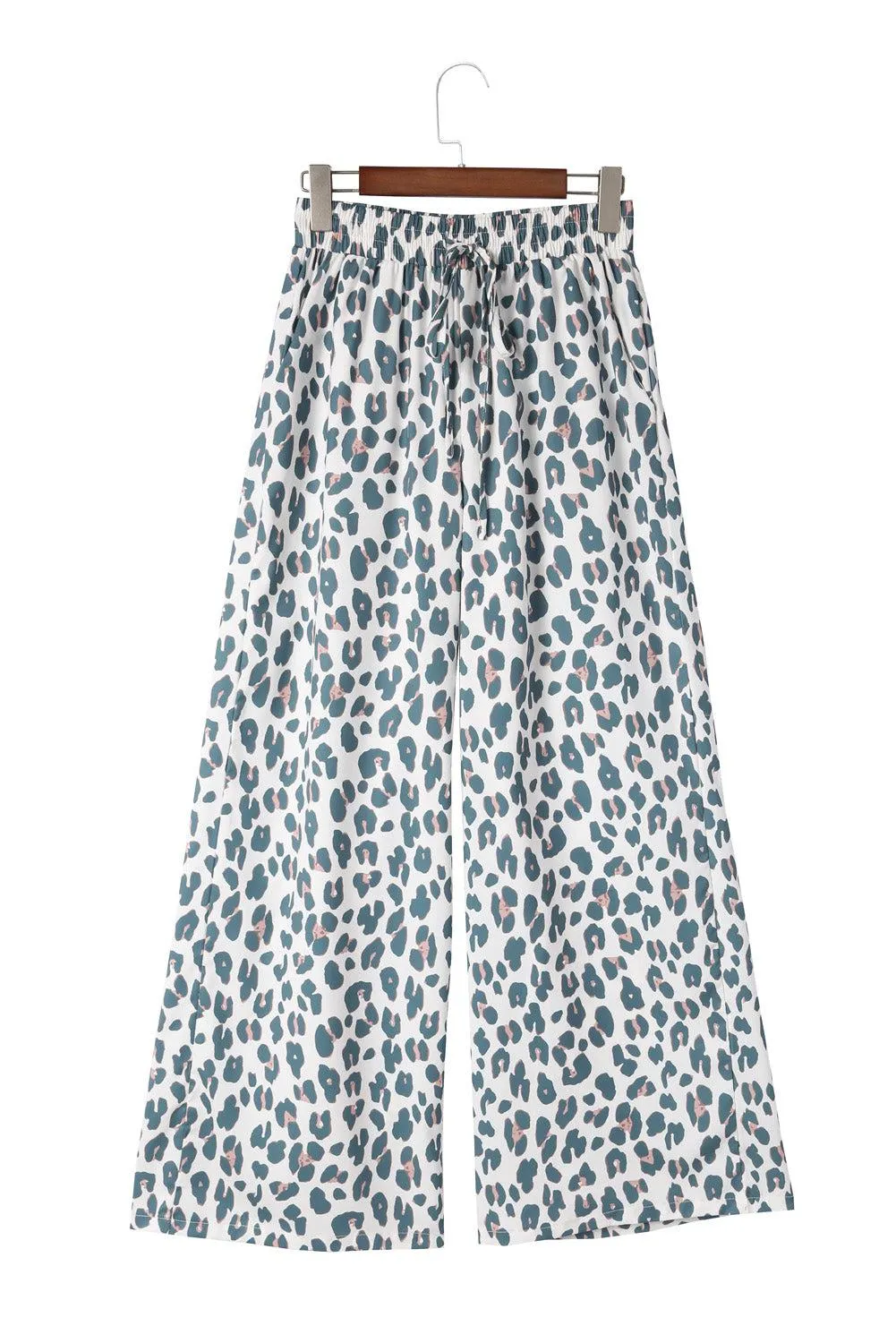 Blue Zone Planet |  Leopard Drawstring Waist Culottes