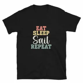 Boating T-Shirt - Eat Sleep Sail Repeat