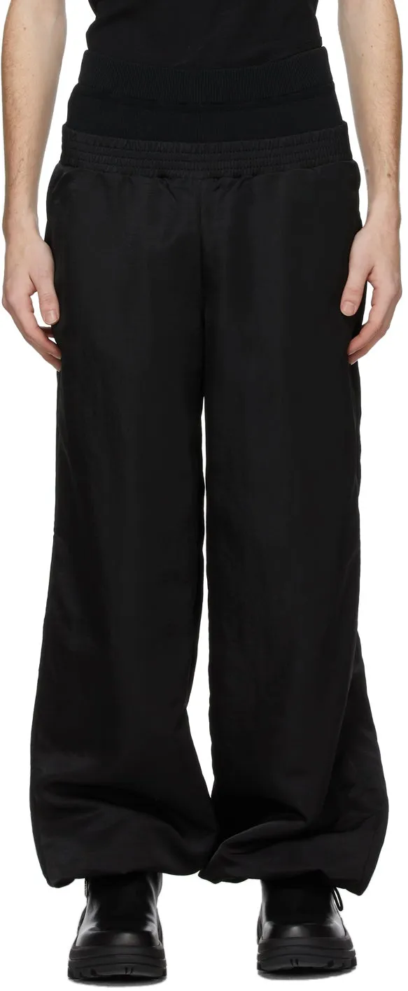 Dion Lee Black Nylon Track Pants