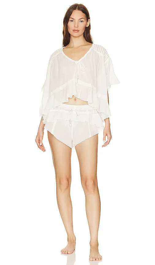 Free People Daydreamer Sleep Set in Ivory