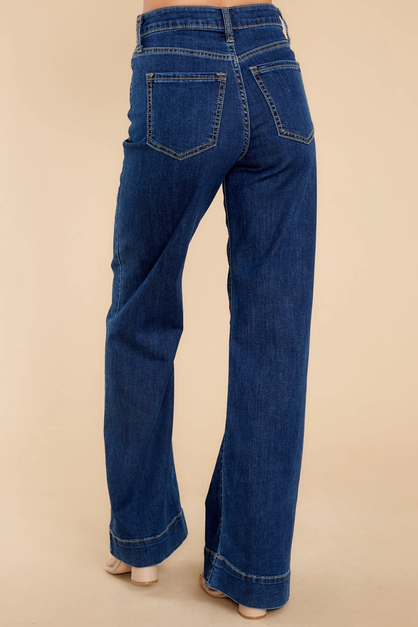 Get On Board Dark Wash Flare Jeans