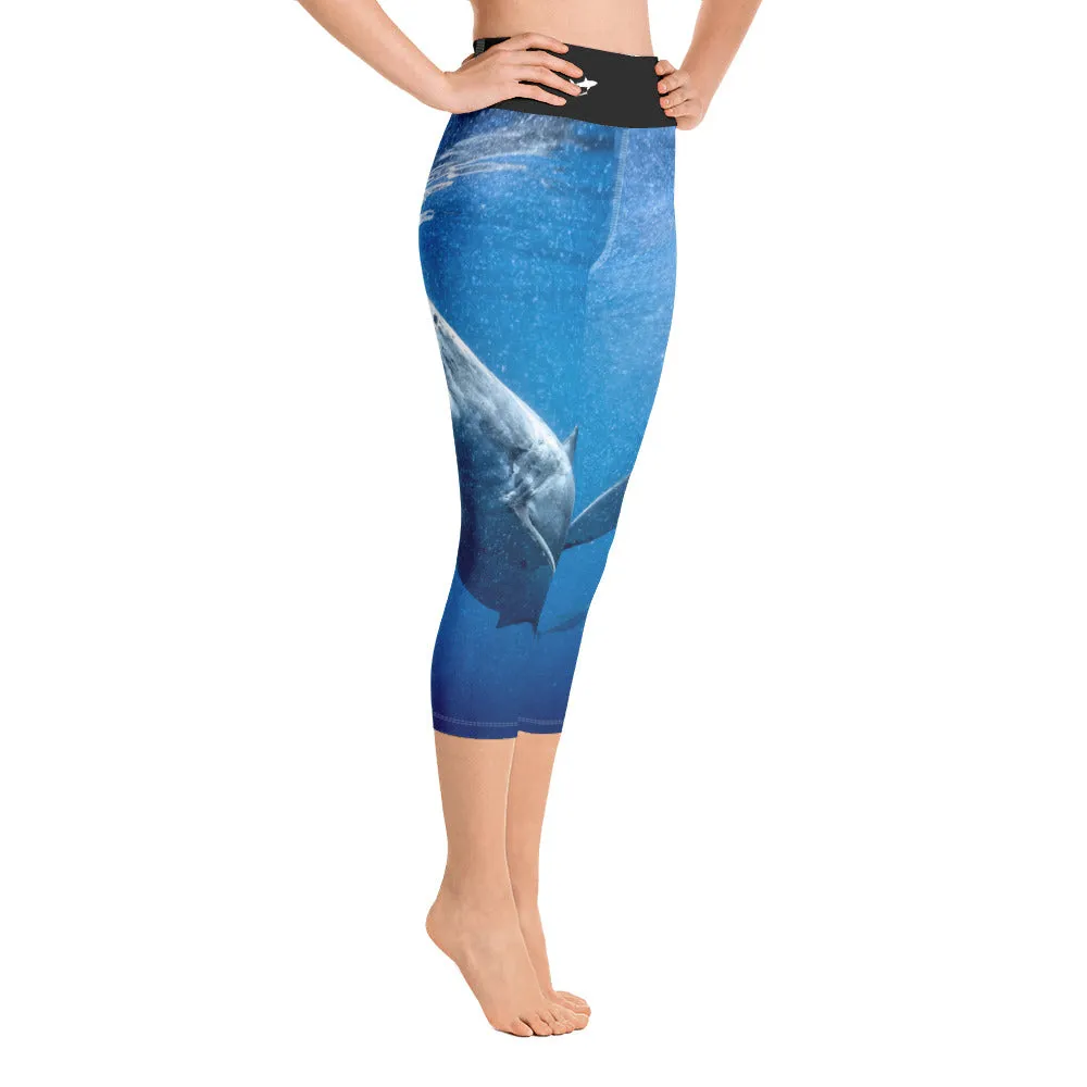 Great White Holidays Yoga Capri Leggings.  Photo by @JuanSharks