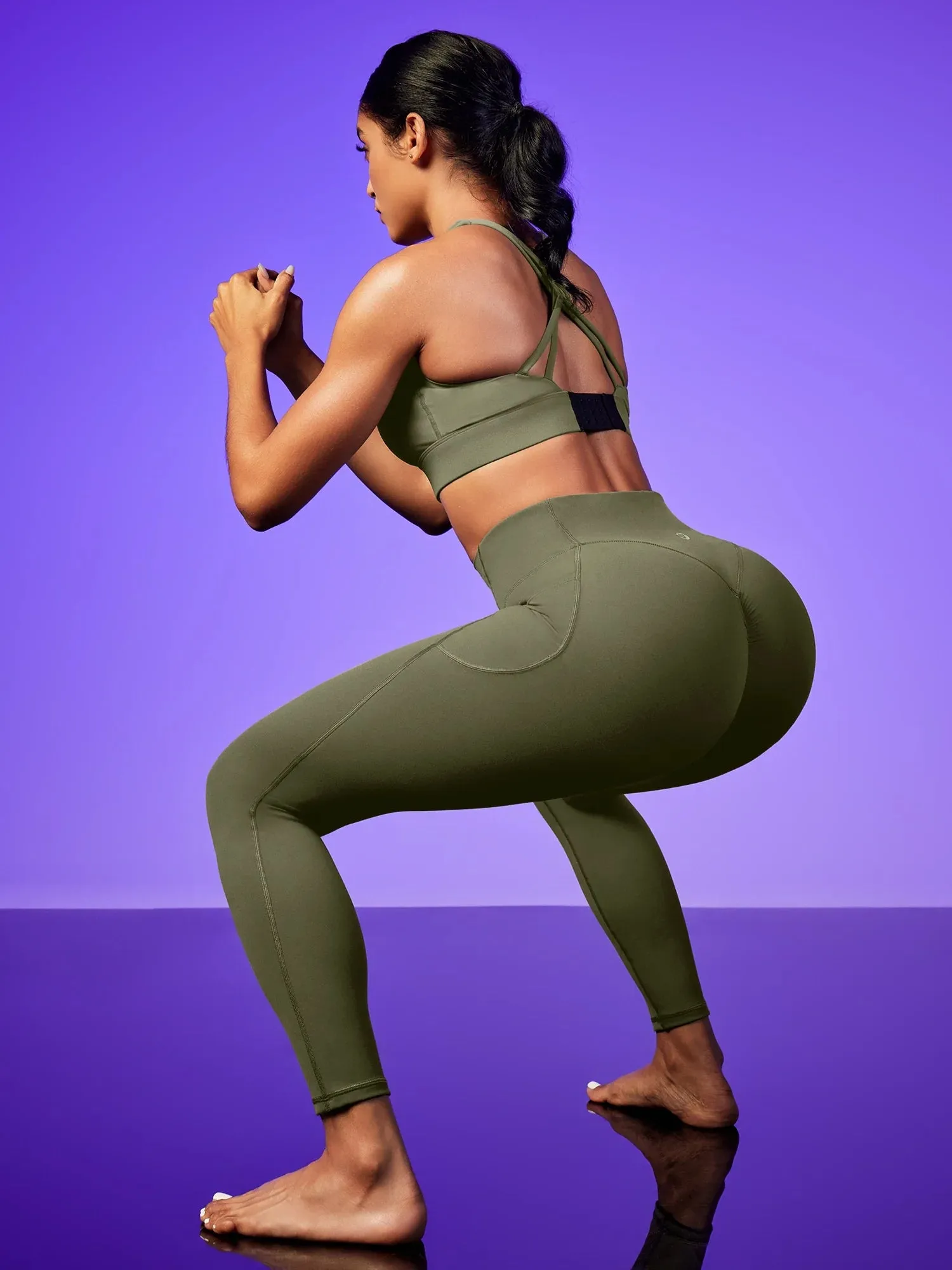 IUGA PowerTight™ Butt Lifting Scrunch No Front Seam Leggings With Pockets