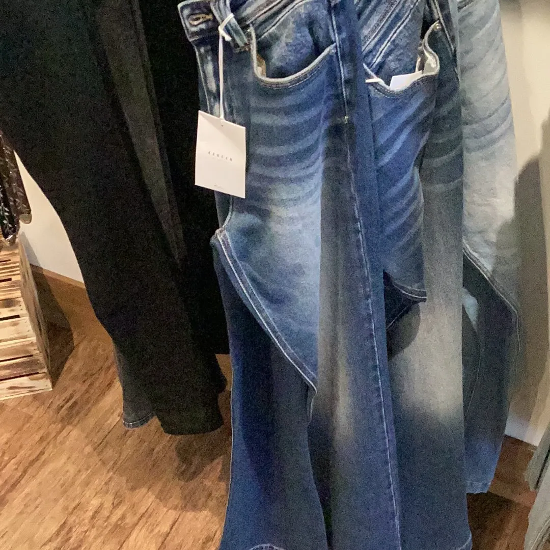 Kancan Dark Flare Jeans