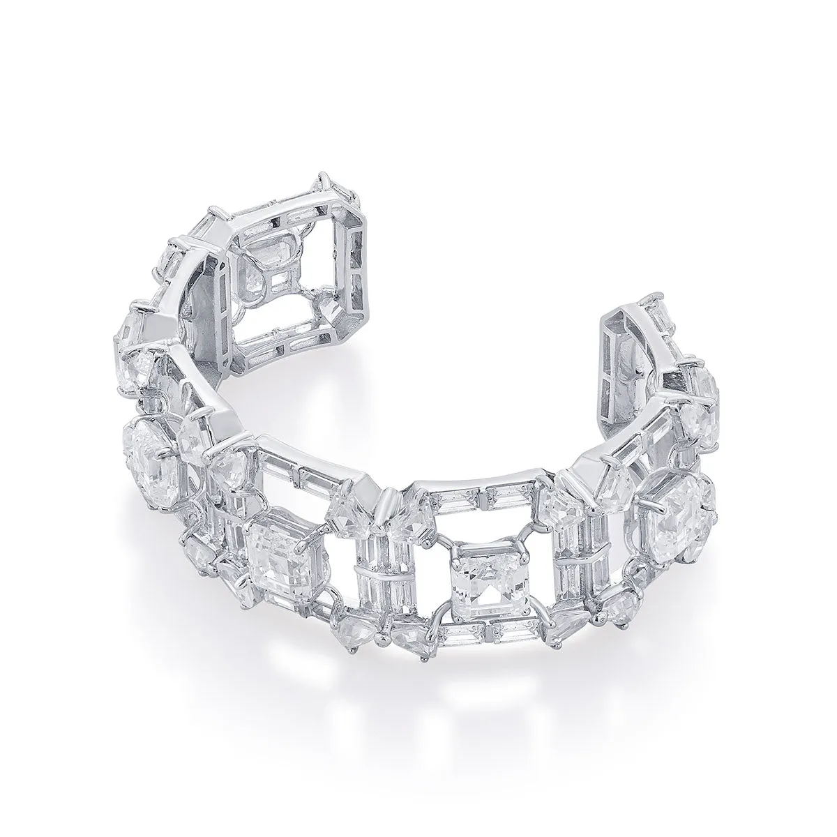 Louvre 925 Silver Octa Cuff