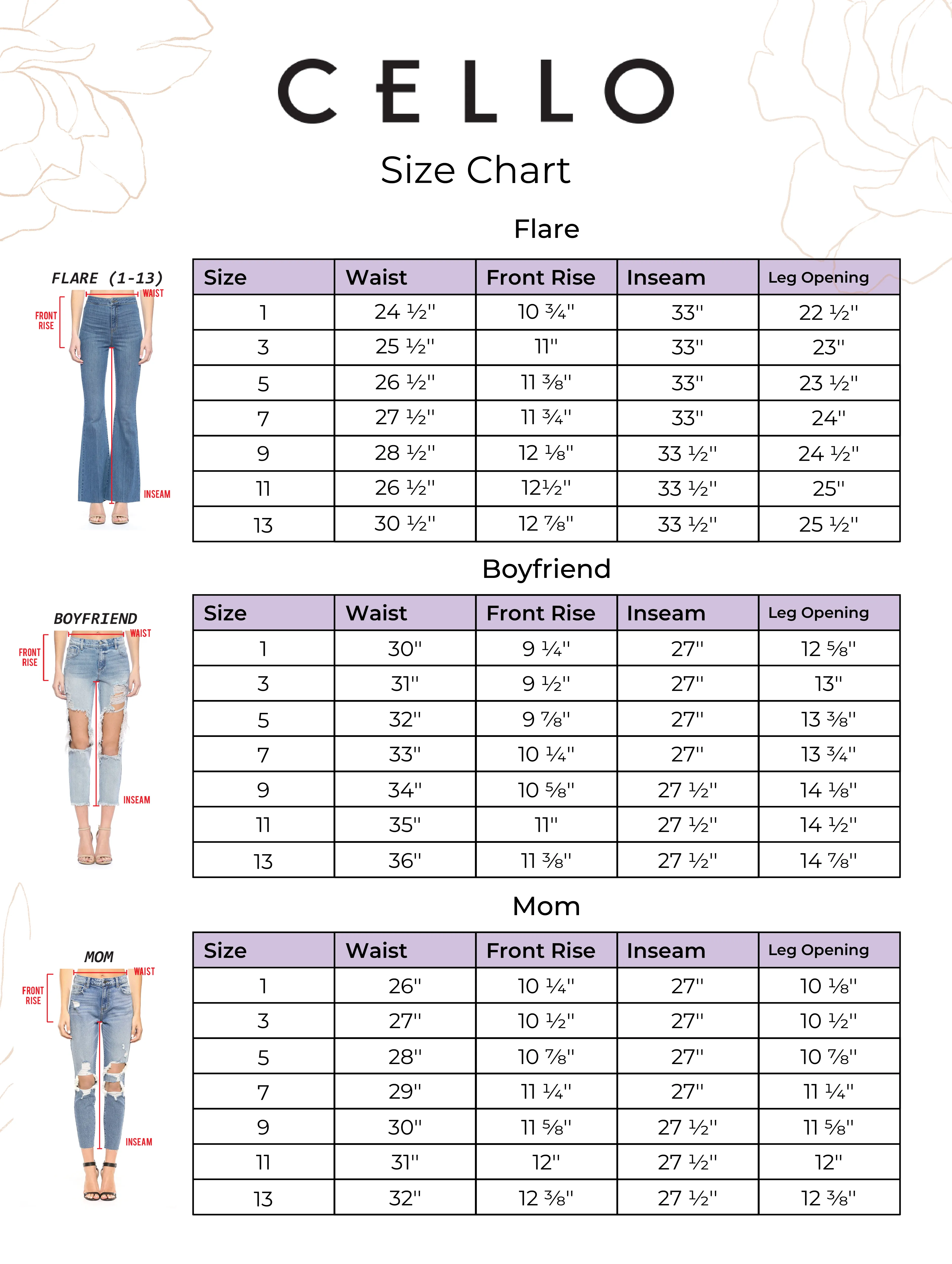 Monica Mid-Rise 2 Button Flare by Cello Jeans
