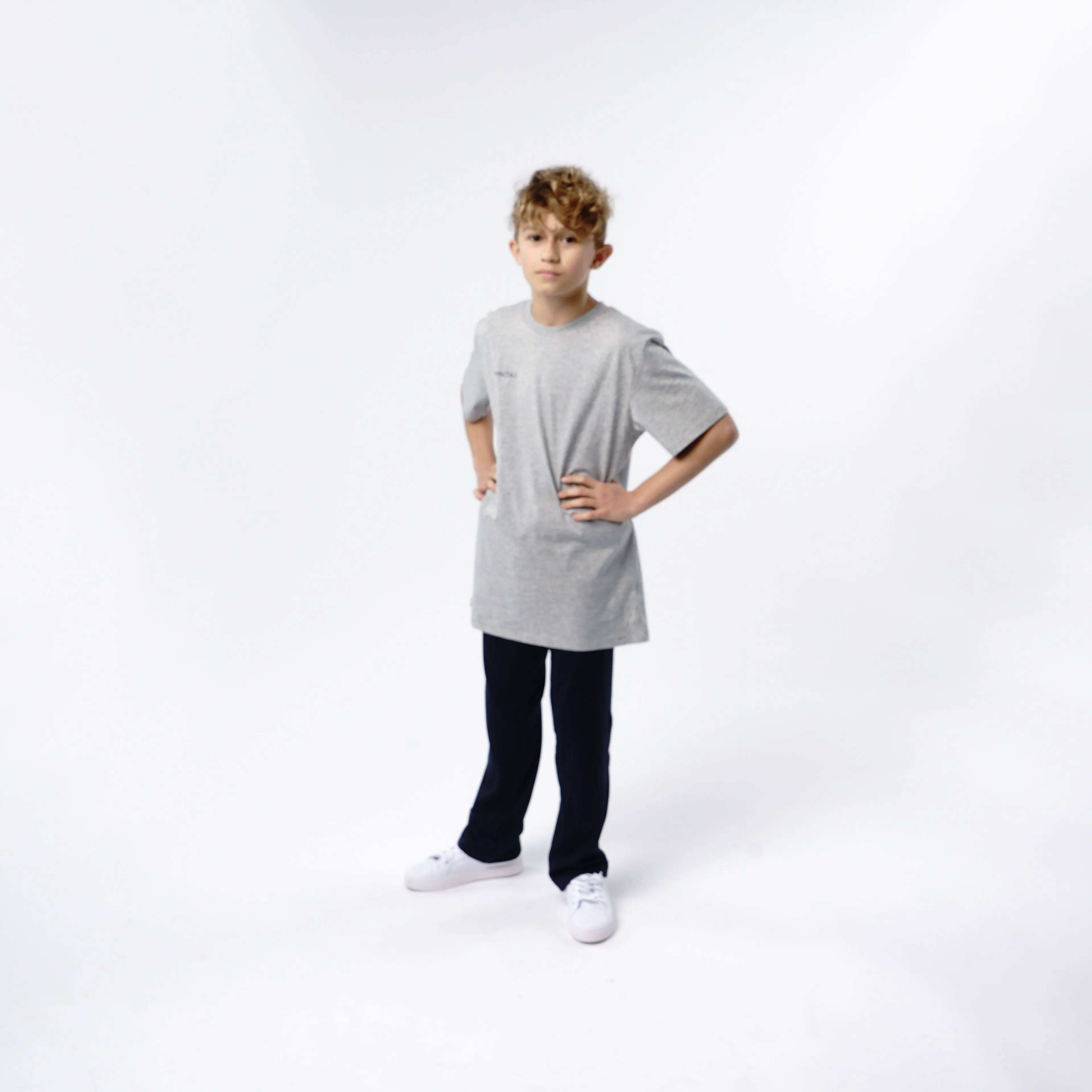 Omnitau Kid's Team Sports Breathable Tapered Track Pants - Navy