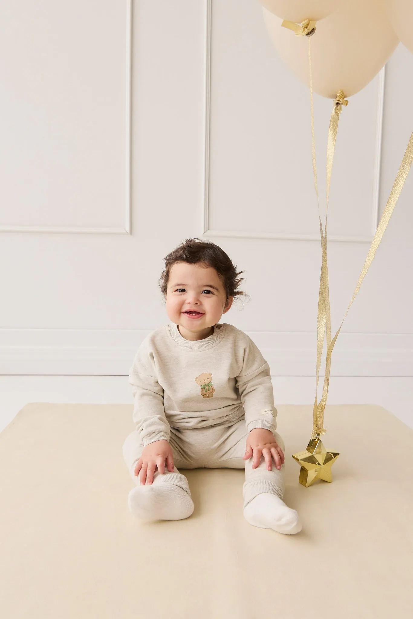 Organic Cotton Morgan Track Pant - Oatmeal Marle