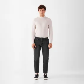 Rise Relaxed Tapered Basic Jeans Black