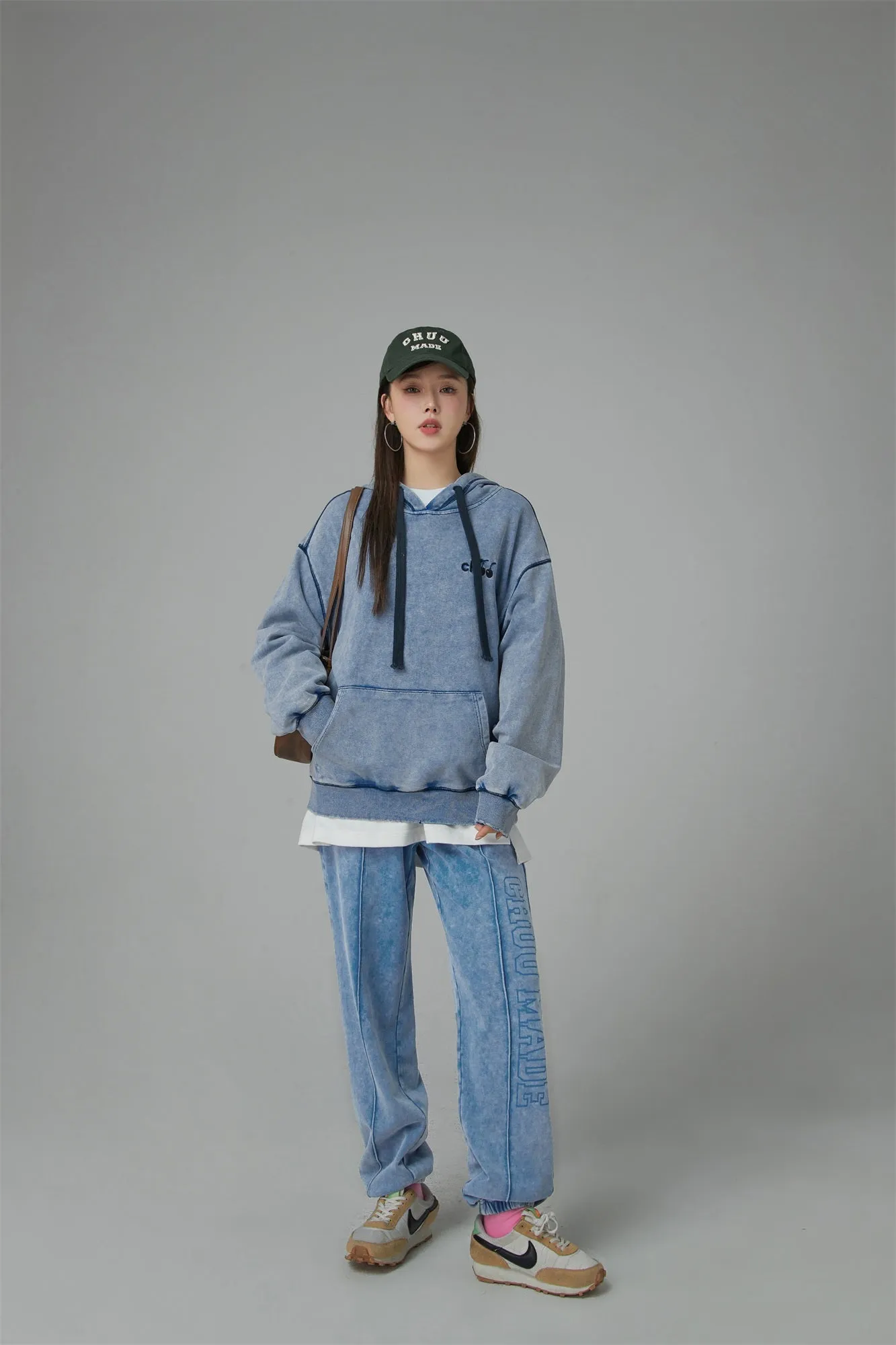 The Sun Is High Washed Wide Jogger Pants