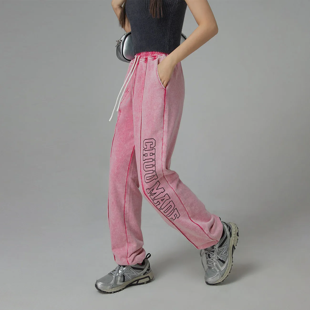 The Sun Is High Washed Wide Jogger Pants
