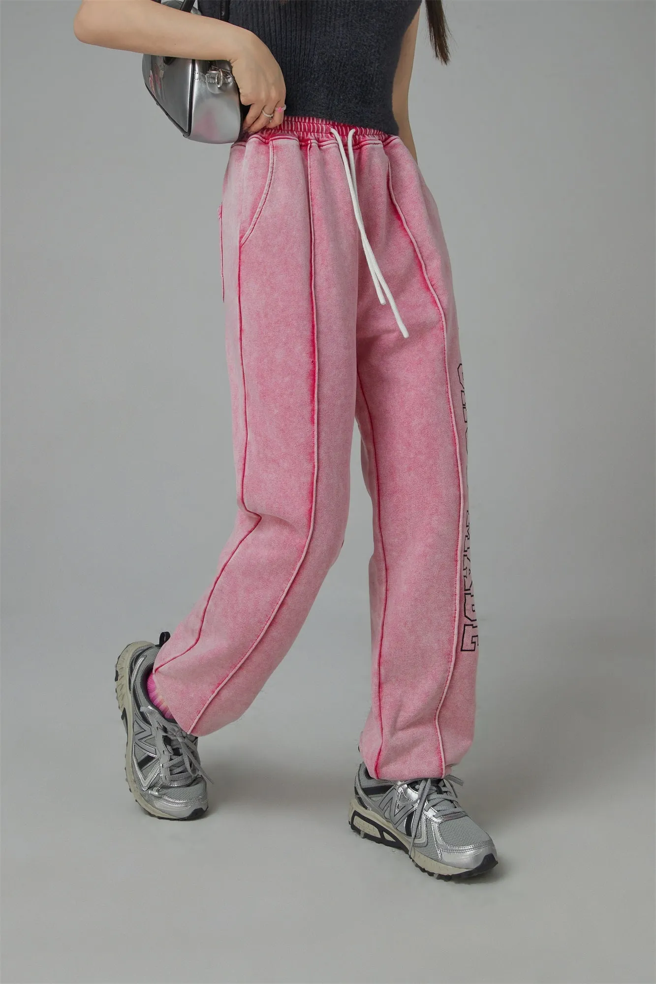 The Sun Is High Washed Wide Jogger Pants