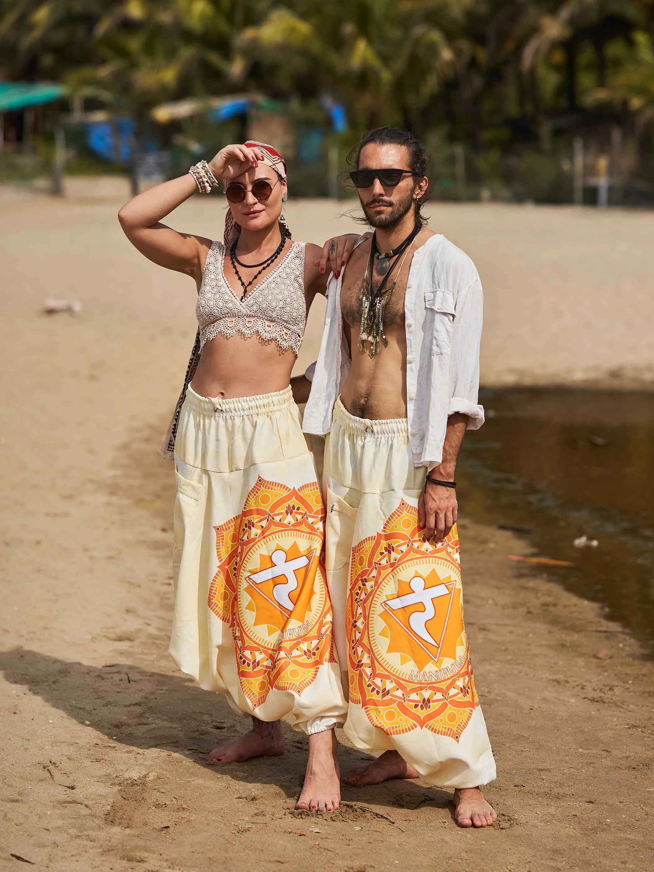 Women's Mandala Print Dhoti Balloon Harem Pants For Travel Yoga Dance